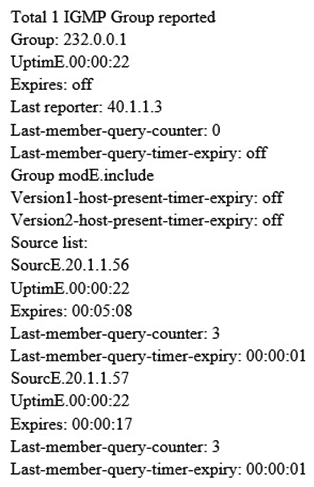 IGMP interface group report information Ethernet6/1/1(40.1.1.1):   The preceding information shows the entry status of an IGMP interface on Ethernet 6/1/1 on a router. Assume IGMP sends the group-and-source-specific Query message. Which of the following statements is true?