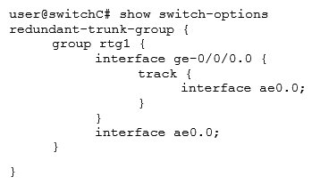 <strong>  Referring to the exhibit, which configuration will force traffic to always use ae0.0 as long as it is active?</strong> A)   B)   C)   D)   <div style=padding-top: 35px> 