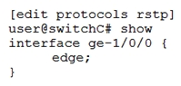 <strong>Click the Exhibit button. In the network shown in the exhibit, all switches are configured with the default STP root bridge priority, and Switch A has been selected as root. You recently added the older Switch D into the network as an access switch, and notice it has taken over as root. Which configuration would solve this problem?</strong> A) B) C) D)
