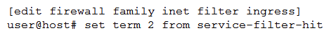 <strong>Click the Exhibit button. Referring to the exhibit, you configured a new multifield classifier for the ge-1/2/0 interface to move ICMP traffic to the best-effort queue and traffic from 192.168.20.0/24 to the expedited forwarding queue. You received notice that some applications are not working after the change. Which configuration change will remedy the problem?</strong> A) B) C) D)