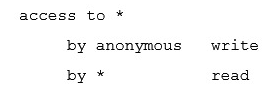 <strong>If there is no access directive, what is the default setting for OpenLDAP?</strong> A) B) C) D)