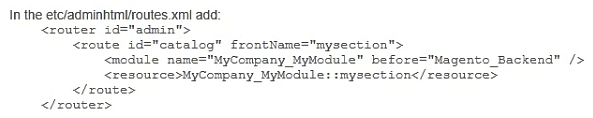 <strong>You have created a new section in system configuration under the Catalog tab:   How do you restrict an access to the section using Magento ACL?</strong> A)   B)   C)   D)   <div style=padding-top: 35px> 