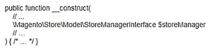 The constructor function for \Magento\Catalog\Model\Category contains this excerpt: With the automatic dependency injection that Magento provides, how is the StoreManagerInterface resolved?