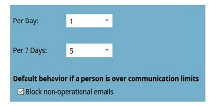 <strong>The communication limits for your Marketo instance are as follows: Monica, a person in your database, received Email 01 from your instance at 8:00 this morning. She also qualifies for the audience of an email program scheduled to send Email 02 at 2:00 this afternoon. Email 01 and Email 02 are both non-operational. Which statement is true?</strong> A) Monica will not receive Email 02. She will be classified as bounced in the Email Performance Report. B) Monica will not receive Email 02. She will be included in the Blocked count on the email program control panel. C) Monica will receive Email 02 at 2:00 pm but will not be eligible for any other emails sent today. D) Monica will receive Email 02 at 8:00 am tomorrow (24 hours after the last email she received.) She will be classified as pending in the Email Performance Report until the email is sent.