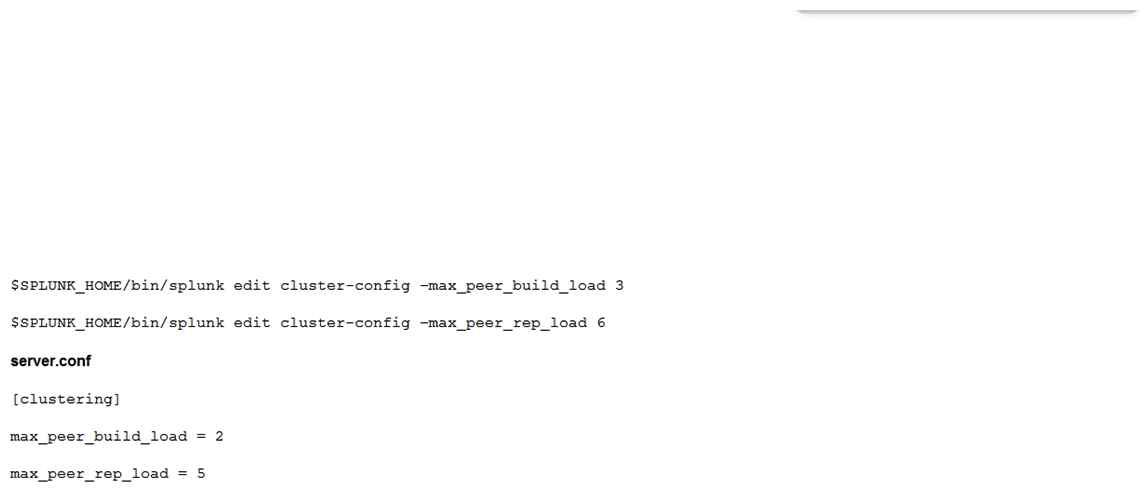 <strong>What should be considered when running the following CLI commands with a goal of accelerating an index cluster migration to new hardware?  </strong> A) Data ingestion rate B) Network latency and storage IOPS C) Distance and location D) SSL data encryption <div style=padding-top: 35px> 