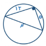 <strong>أوجد نصف قطر الدائرة  </strong> A)٦,٥ B)٨ C)٧ D)٦ <div style=padding-top: 35px> 