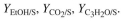 The growth of S. cerevisiae on glucose under anaerobic conditions can be described by the following overall reaction: a. Determine the biomass yield coefficient b. Determine the product yield coefficients c. Determine the coefficient