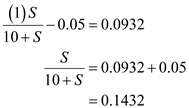 (a)The value of is zero therefore the above expression of biomass material balance equation becomes, Substitute tha values and solve, Rarrange the ratio and solve, Reduced biomass material balance equation (from equation16.35 provided in text book) is expressed as follows, The value of the is zero, therefore the above expression becomes, Rearrange the expression for , Substitute the value and solve, From the question provided in text book, Substitute the value and solve for , Further solve, Therefore, substrate concentration is (b)The expression of the Cell concentartion in the reactor is, Now, the is calculated as follow, Substitude the values from part (a) and solve, Substitute tha values and solve, Hence the value of the cell concentration in the reactor is (c) The value of the X r and S r in the recycle stream is calculated as follows, The ratio is calculated in part (a) therefore rearrange this to find the value of , Rearrange for and then substitute the value of from above and solve, Hence the value of is The value of is same as , therefore, Hence the value of is