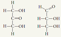 Choose the term that correctly describes the relationship between these two sugar molecules: A) structural isomers B) cis-trans isomers C) enantiomers D) isotopes