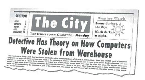 INTERPRETING GRAPHICS: The figure below shows a newspaper clipping. Use the figure to answer the question that follows. Which of the following terms most accurately reflects the use of the term theory in the newspaper headline above? A) law B) fact C) hypothesis D) experiment