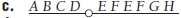 A normal chromosome has the following gene sequence: Determine the chromosomal mutation illustrated by each of the following chromosomes: