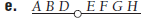 A normal chromosome has the following gene sequence: Determine the chromosomal mutation illustrated by each of the following chromosomes: