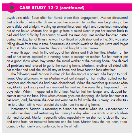 Refer to Case Study 12-2. How do you feel aboutMaria? Are you sympathetic? Do you feel guilty for feeling sympathetic? (In Reference Case Study 12-2)    <div style=padding-top: 35px> 