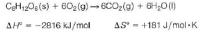 The oxidation of glucose to CO<sub>2</sub> and water is a major source of energy in aerobic organisms. It is a reaction favored mainly by a large negative enthalpy change. (a) At 37 °C, what is the value for G° (b) In the overall reaction of aerobic metabolism of glucose, 32 moles of ATP are produced from ADP for every mole of glucose oxidized. Calculate the standard state free energy change for the overall reaction when glucose oxidation is coupled to the formation of ATP at 37 °C. (c) What is the efficiency of the process in terms of the percentage of the available free energy change captured in ATP