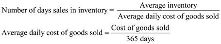 Inventory turnover indicates the number of times inventory is sold and replaced in an accounting cycle. It shows the inventory management efficiency of a company. The formula for computing the same is as follows: Number of days' sale in inventory show that average number of days' that it took to sell the inventory in during one accounting cycle. A. (a)Compute inventory turnover: (b)Compute number of days sales in inventory: B. (a)Compute inventory turnover: (b)Compute number of days sales in inventory:
