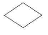 In a systems flowchart, the symbol that would be used to represent the physical act of collecting employees' time cards for processing is: A. B. C. D.