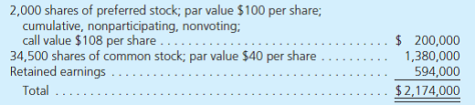 On January 1, Coldwater Company has a net book value of $2,174,000 as follows: Westmont Company acquires all outstanding preferred shares for $214,000 and 60 percent of the common stock for $1,253,280. The acquisition-date fair value of the noncontrolling interest in Coldwater's common stock was $835,520. Westmont believed that one of Coldwater's buildings, with a 12-year remaining life, was undervalued by $63,600 on the company's financial records. What amount of consolidated goodwill would be recognized from this acquisition A) $61,600. B) $65,200. C) $60,400. D) $59,200.