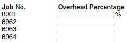 CHART ANALYSIS Nutt's management is very concerned about the cost of overhead on its jobs. When jobs are complete, overhead costs should be between 15% and 20% of total costs. For example, the labor cost on Job 8958 is 25% of total costs, higher than the norm. Open Job 8961 and click the Chart sheet tab. A pie chart appears showing the cost components on that job. Record the labor cost percentage in the space provided. Repeat this for each of the jobs worked on in August. Did Nutt maintain good cost control on all its jobs Explain.