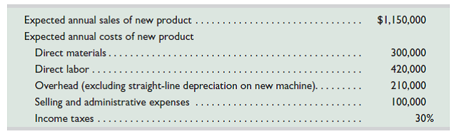 Cortino Company is planning to add a new product to its line. To manufacture this product, the company needs to buy a new machine at a $300,000 cost with an expected four-year life and a $20,000 salvage value. All sales are for cash and all costs are out-of-pocket, except for depreciation on the new machine. Additional information includes the following. Required 1. Compute straight-line depreciation for each year of this new machine's life. (Round depreciation amounts to the nearest dollar.) 2. Determine expected net income and net cash flow for each year of this machine's life. (Round answers to the nearest dollar.) 3. Compute this machine's payback period, assuming that cash flows occur evenly throughout each year. (Round the payback period to two decimals.) 4. Compute this machine's accounting rate of return, assuming that income is earned evenly throughout each year. (Round the percentage return to two decimals.) 5. Compute the net present value for this machine using a discount rate of 7% and assuming that cash flows occur at each year-end. ( Hint: Salvage value is a cash inflow at the end of the asset's life.)