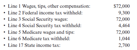 Required:  • Use the following information to complete Rhonda Hill's 2010 federal income tax return.If information is missing, use reasonable assumptions to fill in the gaps. • You may need the following forms and schedules to complete the project: Form 1040, Schedule A, Schedule B, and Schedule D.The forms, schedules, and instructions can be found at the IRS Web site (www.irs.gov).The instructions can be helpful in completing the forms. Facts:  1.Rhonda Hill (unmarried) is employed as an office manager at the main office of Carter and Associates CPA firm.Rhonda lives in a home she purchased 20 years ago.Rhonda's older cousin Mabel lives with Rhonda in the home.Mabel is retired and receives $2,400 of Social Security income each year.Mabel is able to save these funds because Rhonda provides all of Mabel's support. Rhonda also provided the following information: • Rhonda does not want to contribute to the presidential election campaign. • Rhonda lives at 1234 Blue Ridge Way, Tulsa, OK. • Rhonda's birthday is 12/18/1957 and her Social Security number is 335-67-8910. • Mabel's birthday is 11/2/1949 and her Social Security number is 566-77-8899. • Rhonda does not have any foreign bank accounts or trusts. 2.Rhonda received a Form W-2 from Carter and Associates (her employer) that contained the following information:    3.Rhonda received $250 in interest from Tulsa City bonds, $120 interest from IBM bonds, and $15 from her savings account at UCU Credit Union.She also received a $460 dividend from Huggies Company and $500 from Bicker Corporation.Both dividends were qualified dividends. 4.Rhonda sold 200 shares of DM stock for $18 a share on June 15, 2010.She purchased the stock on December 12, 2005, for $10 a share.She also sold 50 shares of RSA stock for $15 on October 2, 2010.She purchased the stock for $65 a share on February 2 of this year. 5.The following is a record of the medical expense that Rhonda paid for herself during the year.The amounts reported are amounts she paid in excess of insurance reimbursements.    6.Rhonda paid $2,800 in mortgage interest during the year.She also paid $1,200 in real property taxes during the year. 7.Rhonda contributed $2,350 to her church during the year.