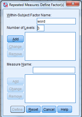 We test to determine whether the means are significantly differ. Here we take Preccnp referred to condition1. Preccpp referred to condition2 Preccnn referred to condition3 Using SPSS, following is the procedure for obtaining the Pairwise comparisons output for the given data. 1) Select Analyze, general linear model and repeated measures.   2) When Repeated measures define Factor(s) dialog box appears type time in within subject factor name and 3 in number of levels. Presss Add button and select define option.     3) Shift Click to highlight each level name then transfer them by clicking this button.   4) Select Options transfer the variable to Display means for text box, Click compare main effect, Select Sidak and Continue buttons.   5) Click Plots button.   6) Click to highlight the factor name then transfer it to the Horizontal Axis, click Add button and Continue.   7) Click Ok to run the analysis. The output is shown below: The table below shows the name given to the factor and the number of levels of the factor together with their names.   The table below shows the mean and standard deviation of each time period.                 From the above output, it can be seen that the P - values for the means of condition1, condtion2 and condition3 are less. Therefore, the means of condition1 and condition2, condition1 and condition3, condition2 and condition3 are signficantly different.