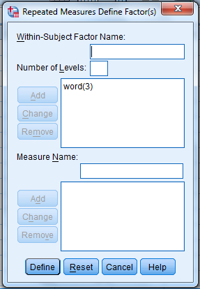 We test to determine whether the means are significantly differ. Here we take Preccnp referred to condition1. Preccpp referred to condition2 Preccnn referred to condition3 Using SPSS, following is the procedure for obtaining the Pairwise comparisons output for the given data. 1) Select Analyze, general linear model and repeated measures.   2) When Repeated measures define Factor(s) dialog box appears type time in within subject factor name and 3 in number of levels. Presss Add button and select define option.     3) Shift Click to highlight each level name then transfer them by clicking this button.   4) Select Options transfer the variable to Display means for text box, Click compare main effect, Select Sidak and Continue buttons.   5) Click Plots button.   6) Click to highlight the factor name then transfer it to the Horizontal Axis, click Add button and Continue.   7) Click Ok to run the analysis. The output is shown below: The table below shows the name given to the factor and the number of levels of the factor together with their names.   The table below shows the mean and standard deviation of each time period.                 From the above output, it can be seen that the P - values for the means of condition1, condtion2 and condition3 are less. Therefore, the means of condition1 and condition2, condition1 and condition3, condition2 and condition3 are signficantly different.