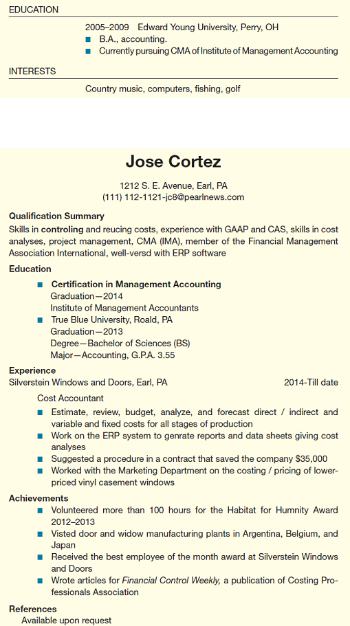 Based on your reading of Chapter 12, the following job description, and the two résumés below, analyze the applicants for the position. What are their strengths and weaknesses as highlighted by their résumés Which of two the two candidates would you select Why Note: This exercise was written by Anish Dave.