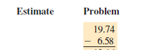 First use front-end rounding to estimate the answer and then subtract. (See Example 3.)