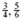 Prime numbers are used to find the least common denominator. Write the definition of a prime number in your own words. (See Objective.) Find the least common denominator. Fractions with different denominators, such as and , are unlike fractions. Add or subtract unlike fractions by first writing the fractions with a common denominator. The least common denominator (LCD) for two or more fractions is the smallest whole number that can be divided, without a remainder, by all the denominators of the fractions. For example, the LCD of the fractions , and is 12, since 12 is the smallest number that can be divided evenly by 4, 6, and 2. There are two methods of finding the least common denominator: Inspection. With small denominators, it may be possible to find the least common denominator by inspection. For example, the LCD for and is 15, the smallest number that can be divided evenly by both 3 and 5. Method of prime numbers. If the LCD cannot be found by inspection, use the method of prime numbers, as shown in the next two examples. First, we define a prime number.