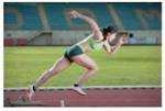 Solve this application problems. SPRINT TRAINING Rona Martin competes in 100-meter sprints in high school. Today, she only has time to run miles. After stretching to warm up, her trainer has Martin sprint mile, mile, and mile. Find the additional distance she must run.