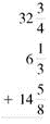 Add. Write each answer in lowest terms. (See Examples.) Adding Mixed Numbers Add and SOLUTION Inspection shows that 12 is the least common denominator. Write as and write as Then add. The work can be organized as follows. Adding with Carrying A rubber gasket must extend around all four edges (perimeter) of the dishwasher door panel shown on the following page before it is installed. Find the length of gasket material needed by adding inches, inches, inches, and inches. Quick TIP To add mixed numbers: 1. add fractions, 2. add whole numbers, and 3. combine the two to write as a mixed number. SOLUTION CASE IN POINT Write using the least common denominator and then add.