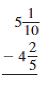 Subtract. Write each answer in lowest terms. (See Example 3.)   