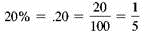 Write the following as decimals. (See Examples.) Writing Fractions as Percents A marketing manager is given the following data in fraction form and must change the data to percents. (a) (b) (c) SOLUTION First write each fraction as a decimal, and then write the decimal as a percent. (a) (b) (c) Writing Percents as Decimals To calculate some insurance claims, an insurance agent must change the following percents to decimals. (a) 35% (b) 50% (c) 325% (d) Quick.TIP Change any fraction part of a percent to a decimal before converting from a percent to a decimal. SOLUTION Move the decimal point two places to the left and drop the percent sign. (a).35 (b).5 (c) 3.25 (d).375 Writing Percents as Fractions Even though smoking is believed to account for 1 of every 5 deaths in the United States, more than 45 million Americans smoke. The bar chart shows the percent of people in each age group that smoke. Convert each percent to a fraction and reduce to lowest terms. SOLUTION Write each percent as a decimal and then as a fraction in lowest terms. (a) (b) (c) (d)