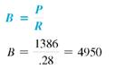 Solve for base in each of the following. Round to the nearest hundredth. (See Example.) Solving for Base Solve for base, using the formula B = (a) 8 is 4, of _______. (b) 135 is 15, of _______. (c) 1.25 is 25, of _______. SOLUTION (a) (b) (c) The basic percent formula is P = R × B. Show how to find the formula to solve for B (base). (See Objective.) OBJECTIVE 1 Use the basic percent formula to solve for base. In some problems, the rate and part are given, but the base, or whole, must be found. The formula P = R × B can be used to get the formula for base. The following circle diagram may help. To find the formula for base, cover B with your finger. This leaves P divided by R, so Scott and Andrea Abriana can afford a monthly house payment of only 28% of their income, or $1386. To find their monthly income, insert the rate of 28% and the part, or monthly payment of $1386, into the formula. Be sure to first convert 28% to its decimal equivalent,.28. Their monthly income is $4950.