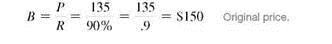Solve the following application problem. Read problem carefully to decide which are increase or decrease problem, and work accordingly. (See Examples.) Using a Diagram to Understand an Increase Problem The value of a home sold by Tom Dugally this year is $203,500, which is 10, more than last year's value. Find the value of the home last year. SOLUTION CASE IN POINT The phrase 10% more than last year's value, tells us that last year's value is the base and that it is the unknown. The figure below shows last year's value as 100% and this year's value which is: (the base + 10% more than last year's value) = 110% of the base The diagram shows that the 10, increase is based on last year's value which is not known. It is not based on this year's value of $203,500. This year's value is last year's value plus 10, of last year's value. Use the basic percent formula to solve for base in increase problems. Substituting in the percent formula with part = $203,500 and rate = 110, results in the following. Quick TIP The common error in solving an increase problem is thinking that the base is given and that the solution can be found by solving for part. Solving for B results in the following equation, which is solved for B. So the value of the house last year was $185,000. Now check the answer. $203,500 is 110, of $185,000. Finding Base after Two Increases Due to increased demand for a patented process that will help analyze the DNA of mice, Biotics Genome has increased production of testing kits by 20, per year for each of the two past years. This year's production is 93,600 kits. Find the number of kits produced two years ago. SOLUTION The two 20, increases cannot be added together since the two increases act on different bases. Solve this problem in two steps, one for each of the 20, increases. First, use a diagram to find last year's production of DNA kits. Last year's production plus 20% of last year's production equals this year's production. So, part ( P ) = 93,600 and rate ( R ) = 120% The number of DNA testing kits produced last year was 78,000. Use this number and knowledge that the sales volume increased 20, from 2 years ago to last year to find production 2 years ago. Quick TIP It is important to realize that the two 20, increases cannot be added together to equal one increase of 40,. Each 20, increase is calculated on a different base. Production two years ago added to 20, of that production equals last year's production. So, part ( P ) = 78,000 and rate ( R ) = 120% once again. The calculator solution to this example is done by dividing in a series. Check the answer. Using a Diagram to Understand a Decrease Problem After Nike deducted 10, from the price of a pair of competition running shoes, Katie Small paid $135. What was the original price of the shoes? SOLUTION The phrase deducted 10, from the price indicates it is a decrease problem. The original price is the unknown. Quick TIP The common error made in decrease problems is thinking that the reduced price is the base. The original price is actually the base. Ten percent was deducted from the original price. The resulting price paid of $135 is 90, of the original price. So, part ( P ) = $135 and rate ( R ) = 90% Check the answer. COLLEGE EXPENSES After spending $3450 for tuition and $4350 for dormitory fees, Edgar Espina finds that 35, of his original savings remains. Find the amount of his savings that remains. ________________