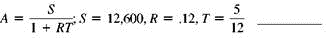 A formula is given, along with the values of all but one of the variables in the formula. Find the value of the variable that is not given.