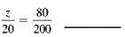Solve the proportions for the unknown.