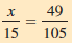 Solve the following proportions. ________