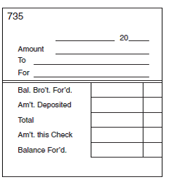 MAINTAINING BANK RECORDS Use the following information to complete each check stub. (See Example 2.)        