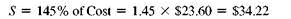 Solve for the missing numbers. Markup is based on cost. Round dollar amounts to the nearest cent. (See Examples.) Using the Basic Markup Formula REI received three different types of snowshoes in one shipment. Use the basic markup formula to find the unknown for each of the following. (a) (b) (c) SOLUTION CASE IN POINT (a) (b) (c) Solving for Percent of Markup on Cost The manager of a discount store bought hiking boots manufactured in Mexico for $60 and plans to sell them for $81 a pair. Find the percent of markup based on cost. SOLUTION Set up the problem using the table form given earlier. Since this problem is related to markup based on cost, cost is the base, or 100%. All other percents must be in terms of cost. Find the unknown values as follows. The following table shows that the markup based on cost is 35% and that the selling price is 135% of cost. The calculator solution to the first part of this example is as follows. Note: Refer to Appendix B for calculator basics. Finding Cost When Cost Is Base Olympic Sports places a markup on a 50-lb iron barbell set of $16, which is 50, based on cost. Find the cost and the selling price. Quick TIP It is important to first find the base (the cost in this problem) and then find the other values in the table. SOLUTION Set up the table using the fact that the markup of 50, based on cost is $16. Cost is the base, or 100%. Cost is not known. Find the cost using the fact that markup of $16 is 50% of cost. Divide both sides of the equation by.5 to find Complete the table by adding the percent and dollar columns to find the totals. The weight set costs the retailer $32 and is marked up by $16. The selling price of $48 is 150% of the cost of $32. Finding the Markup and the Selling Price Find the markup and the selling price for an Adidas hooded sweatshirt if the cost is $23.60 and the markup is 45% of cost. SOLUTION Use the information given to set up the problem. The percent column totals to 145%. Use the basic percent equation to find the following. The selling price can be found either by adding the cost of $23.60 to the markup of $10.62, or as follows: The table shows that the selling price of the hooded sweatshirt is $34.22. This calculator solution uses the percent add-on feature found on many calculators. Finding Cost When Cost Is Base REI sells a lightweight down sleeping bag rated for very cold weather for $308. If the markup on cost is 40%, find the amount that REI pays for one sleeping bag. Then find the markup. SOLUTION CASE IN POINT The cost is 100% and the markup is 40%, so the selling price is 140% of cost. : is important to notice that the base is not known in this example. So, use the basic percent quation to find the base or think through it as follows: So, the sleeping bag cost $220. Finally, markup = selling price ? cost. All values are given in the table. Check the answer by making sure that both column totals are correct. Finding the Cost and the Markup The retail price of a 50-inch portable basketball system is $549.99. The retailer has operating expenses of 29.5% and wants a 5.5% profit, both based on cost, on this item. First find the total percent of markup on cost; then find cost and markup. Quick TIP Remember, when calculating markup on cost, cost is always the base and 100% always goes next to cost. SOLUTION Add operating expense and profit percents to find the percent markup on cost required by the retailer. Now set the problem up in the table form. The final table is shown. The cost is $407.40 and the markup is $142.59.