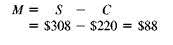 Solve for the missing numbers. Markup is based on cost. Round dollar amounts to the nearest cent. (See Examples.) Using the Basic Markup Formula REI received three different types of snowshoes in one shipment. Use the basic markup formula to find the unknown for each of the following. (a) (b) (c) SOLUTION CASE IN POINT (a) (b) (c) Solving for Percent of Markup on Cost The manager of a discount store bought hiking boots manufactured in Mexico for $60 and plans to sell them for $81 a pair. Find the percent of markup based on cost. SOLUTION Set up the problem using the table form given earlier. Since this problem is related to markup based on cost, cost is the base, or 100%. All other percents must be in terms of cost. Find the unknown values as follows. The following table shows that the markup based on cost is 35% and that the selling price is 135% of cost. The calculator solution to the first part of this example is as follows. Note: Refer to Appendix B for calculator basics. Finding Cost When Cost Is Base Olympic Sports places a markup on a 50-lb iron barbell set of $16, which is 50, based on cost. Find the cost and the selling price. Quick TIP It is important to first find the base (the cost in this problem) and then find the other values in the table. SOLUTION Set up the table using the fact that the markup of 50, based on cost is $16. Cost is the base, or 100%. Cost is not known. Find the cost using the fact that markup of $16 is 50% of cost. Divide both sides of the equation by.5 to find Complete the table by adding the percent and dollar columns to find the totals. The weight set costs the retailer $32 and is marked up by $16. The selling price of $48 is 150% of the cost of $32. Finding the Markup and the Selling Price Find the markup and the selling price for an Adidas hooded sweatshirt if the cost is $23.60 and the markup is 45% of cost. SOLUTION Use the information given to set up the problem. The percent column totals to 145%. Use the basic percent equation to find the following. The selling price can be found either by adding the cost of $23.60 to the markup of $10.62, or as follows: The table shows that the selling price of the hooded sweatshirt is $34.22. This calculator solution uses the percent add-on feature found on many calculators. Finding Cost When Cost Is Base REI sells a lightweight down sleeping bag rated for very cold weather for $308. If the markup on cost is 40%, find the amount that REI pays for one sleeping bag. Then find the markup. SOLUTION CASE IN POINT The cost is 100% and the markup is 40%, so the selling price is 140% of cost. : is important to notice that the base is not known in this example. So, use the basic percent quation to find the base or think through it as follows: So, the sleeping bag cost $220. Finally, markup = selling price ? cost. All values are given in the table. Check the answer by making sure that both column totals are correct. Finding the Cost and the Markup The retail price of a 50-inch portable basketball system is $549.99. The retailer has operating expenses of 29.5% and wants a 5.5% profit, both based on cost, on this item. First find the total percent of markup on cost; then find cost and markup. Quick TIP Remember, when calculating markup on cost, cost is always the base and 100% always goes next to cost. SOLUTION Add operating expense and profit percents to find the percent markup on cost required by the retailer. Now set the problem up in the table form. The final table is shown. The cost is $407.40 and the markup is $142.59.