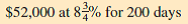 Find (a) the exact interest and (b) the ordinary interest for each of the following to the nearest cent. Then find (c) the amount by which the ordinary interest is larger. (See Example 5.) ___________