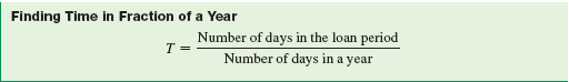 Explain the difference between exact interest and ordinary, or banker's, interest. (See Objective.) Find exact and ordinary interest. A simple interest rate is given as an annual rate, such as 7, per year. Since the rate is per year, time must also be given in years or fraction of a year when using I = PRT. If time is given in number of days, first change it to a fraction of a year.     Exact interest calculations require the use of the exact number of days in the year, 365 or 366 if a leap year. Ordinary interest , or banker's interest , calculations require the use of 360 days. Banks commonly used 360 days in a year for interest calculations before calculators and computers became widely available. Today, many institutions, the government, and the Federal Reserve Bank use the exact number of days in a year in interest calculations. However, some banks and financial institutions still use 360 days. You need to be able to use both.     Example shows that ordinary interest produces more interest for the lending institution than does exact interest.