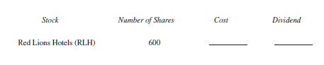 Ignore commissions and find the cost for the following stock purchases at the closing price for the week. Then find the annual dividend that will be paid on those shares.