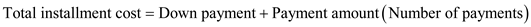 This is a problem of finding the monthly payment for a mortgage. The following table is given, Look across the top of the Real Estate Amortization Table for and down the side for periods to find . Recall the formula, Finding the Monthly Payment for a Mortgage, , or The amount to be financed in thousands is . Use , , and , in the formula above, Therefore, the monthly payment is . Recall the formula, Finding the Total Installment Cost, , or Use , , and in the formula above, Therefore, the total cost of owning the building for years is .