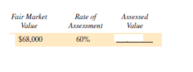 Find the assessed value for each of the following pieces of property. (See Example 1.)