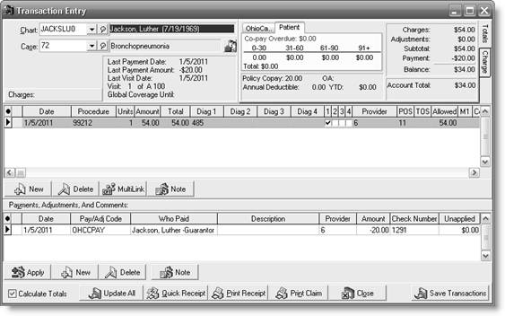 a Luther Jackson Transaction Entry dialog box b Jill Simmons Transaction Entry dialog box c Nancy Stern Transaction Entry dialog box d Debra Syzmanski Transaction Entry dialog box e Sheila Giles Transaction Entry dialog box f Pauline Battistuta Transaction Entry dialog box