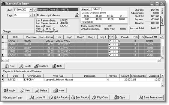 a Luther Jackson Transaction Entry dialog box b Jill Simmons Transaction Entry dialog box c Nancy Stern Transaction Entry dialog box d Debra Syzmanski Transaction Entry dialog box e Sheila Giles Transaction Entry dialog box f Pauline Battistuta Transaction Entry dialog box