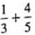 Add the following fractions and reduce to lowest terms.
