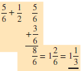 Add the following fractions and reduce to lowest terms.